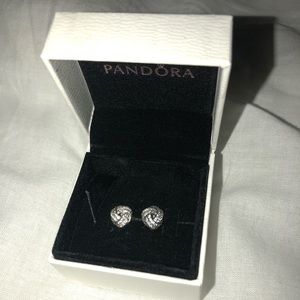 Authentic Pandora Love Knot Earrings